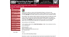 Desktop Screenshot of khsautoparts.com